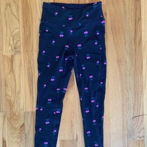 New Balance navy cherry print pants